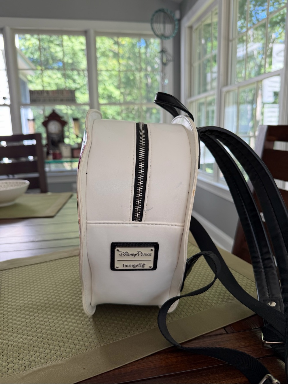 Loungefly exclusive Disney Parks Coco White Floral Sugar Skull Backpack Bag - Picture 3 of 16